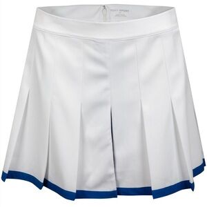 Tory Burch Sport Tech Twill Pleated Tennis Skirt NWT Size Small Snow White